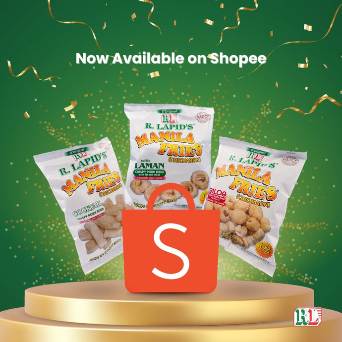 R. Lapid's Chicharon now available on Shopee