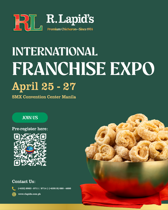 R. Lapid’s Premium Chicharon is joining the International Franchise Expo 2025!